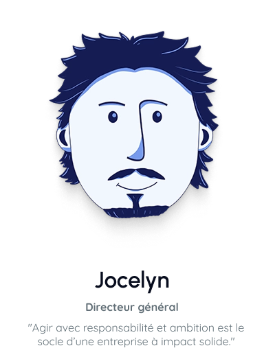 Illustration de Jocelyn, membre de l’équipe Waters Matters, une entreprise à impact engagée pour l’eau